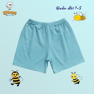 Quần đùi chục unisex cho bé từ 1-5 tuổi, chất liệu cotton, co giãn, mềm mịn