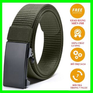 Thắt lưng nam vải dù, vải bố✔️FREESHIP✔️ dây nịt nam chắc chắn, Khóa kim loại tự động