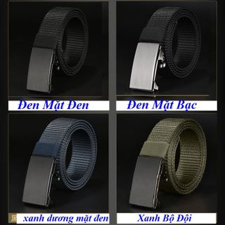 Thắt lưng nam vải dù, vải bố✔️FREESHIP✔️ dây nịt nam chắc chắn, Khóa kim loại tự động