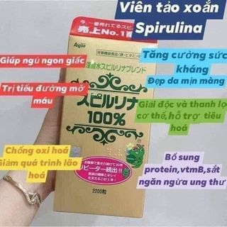 Tảo xoắn Spimate 2200v tem đỏ Nhật