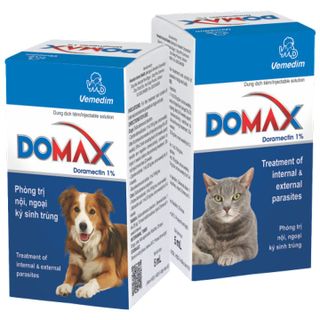 DOMAX (pet) - Trị nội ngoại ký sinh trùng trên chó mèo (5ml/lọ) giá sỉ