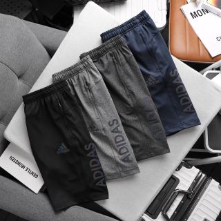 Quần short thun nam, quần đùi nam cao cấp, chất thun poly 2 da trơn láng, co giãn 4c, 3 túi khoá kéo - size từ 55kg - 85kg