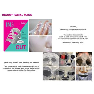 Mặt nạ hút dầu B:VID IN&OUT FACIAL 25ml - hộp 5 mặt nạ
