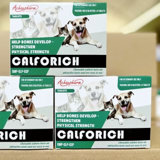 Calforich  - hộp 100 viên - Bổ sung canxi cho chó mèo giá sỉ