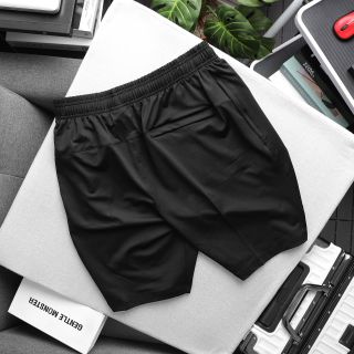 Quần short thun nam, quần đùi nam cao cấp, chất thun poly 2 da trơn láng, co giãn 4c, 3 túi khoá kéo - size từ 52kg - 85kg
