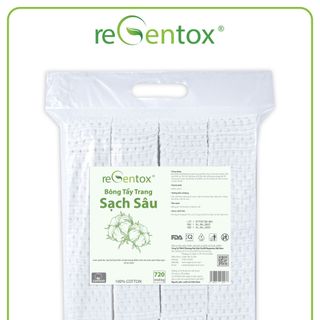 bông tẩy trang regentox sạch sâu gói 720 (sỉ/lẻ giá tốt)