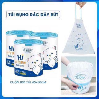 Túi Đựng Rác Có Dây Kéo Loại Siêu Dày Dai Chắc Chắn, Túi Đựng Rác