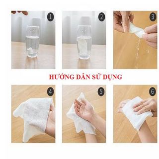 Bịch 100 viên khăn giấy nén hình viên kẹo bỏ túi khi đi du lịch, 50 viên khăn lau mặt dạng nén dùng một lần siêu tiện lợi - khăn nén giá sỉ