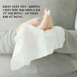 Bịch 100 viên khăn giấy nén hình viên kẹo bỏ túi khi đi du lịch, 50 viên khăn lau mặt dạng nén dùng một lần siêu tiện lợi - khăn nén giá sỉ