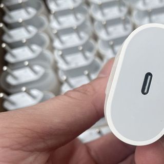 Bộ sạc nhanh IPhone 20W Chân Tròn Zin New hộp liền Siu Xanh 10 phút lên 10%