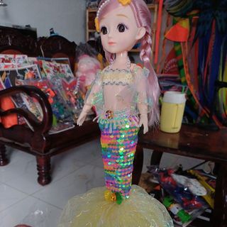 Lồng đèn trung thu nàng tiên cá  di chuyển nhạc đèn