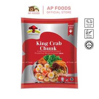 Cua huỳnh đế MUSHROOM Malaysia 500g - King Crab Chunk - Viên Thả Lẩu Malaysia giá sỉ