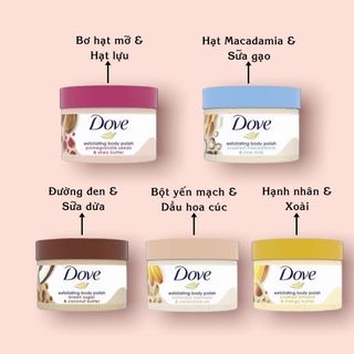 Tẩy tê bào chết Doves nhiều mùi
