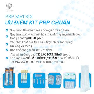 Yuejin - Bộ Kit PRP tách huyết tương giàu tiểu cầu 18 món PRP Matrix