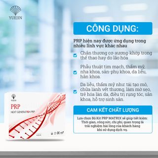 Yuejin - Bộ Kit PRP tách huyết tương giàu tiểu cầu 18 món PRP Matrix