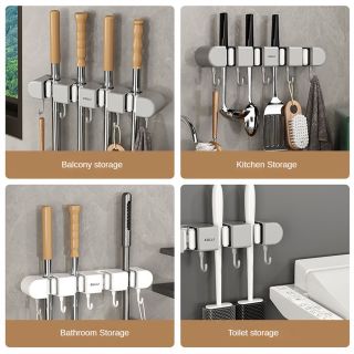 Móc Treo Cây Lau Nhà Vệ Sinh Gắn Tường Đa Năng Tiện Dụng