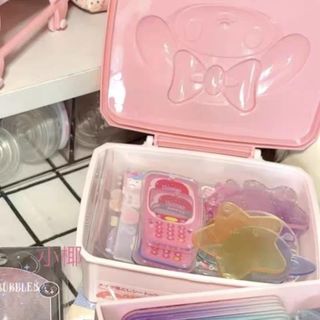 hộp My Melody hãng Sanrio đựng card toploader sleeve