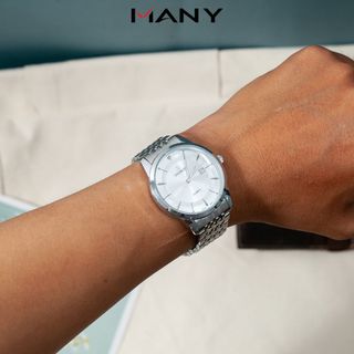 Đồng hồ nam OSHRZO mặt to tròn nam tính - Đồng hồ quartz đeo tay nam dây kim loại nhiều màu