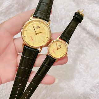 Đồng hồ cặp nam nữ kính shapire máy nhật