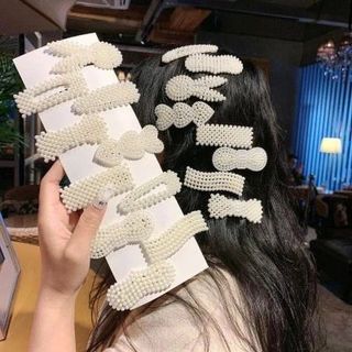 Sét kẹp tóc ngọc trai