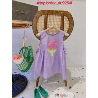 Buôn sỉ HN  Đầm cho bé gái thêu hình bông hoa, size nhí - đại, -S2