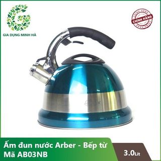 Ấm đun nước siêu tốc inox dành cho bếp từ ArBer AB03NB Dung tích 03 Lít