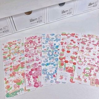 hình dán sticker động vật mèo thỏ dễ thương decor toploader, làm diy