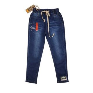 990061-ZM1- Quần jean BG,dài,thêu chữ love,xanh đậm,Made in Vietnam,size nhỡ 9-14/ri6,(combo 6 sản phẩm từ nhỏ đến lớn)