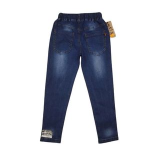 990061-ZM1- Quần jean BG,dài,thêu chữ love,xanh đậm,Made in Vietnam,size nhỡ 9-14/ri6,(combo 6 sản phẩm từ nhỏ đến lớn)