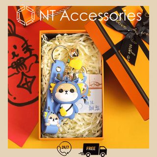 Móc chìa khóa nhân vật hoạt hình anime dễ thương, phụ kiện bao gồm hộp quà tặng như hình ảnh