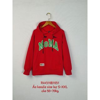 R2231081031A - Áo nỉ mũ , áo hoodie bé trai, túi bụng, in chữ ,size bự S,M,L,XL,XXL, ri5, nhà phân phối Vkids