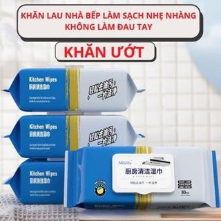 GÓI 80 KHĂN ƯỚT LAU BẾP ĐA NĂNG SIÊU SẠCH
