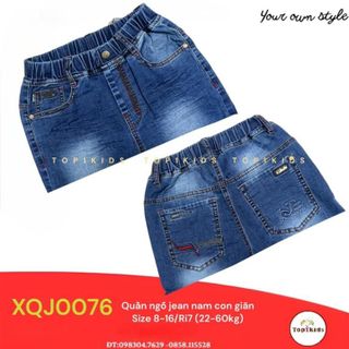Quần Short Jean Nam màu Xanh, Quần Lửng Nam Jean thời trang cao cấp size 20-50kg -XQJ0076