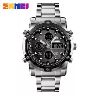 Đồng hồ điện tử cộng kim SKMEI 1389 chuyển động 2 kiểu độc đáo sang trọng