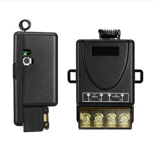Công tắc điều khiển từ xa 12 - 48v rf 100M 10A Xuyên tường có nút học lệnh
