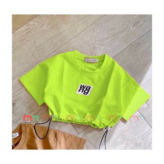 Áo croptop bé gái dây rút, thun cotton mềm mịn co dãn, 12-56kg, Top1Kids_211100_sg2