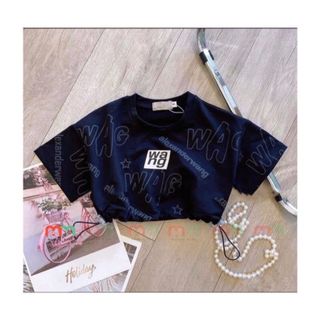 Áo croptop bé gái dây rút, thun cotton mềm mịn co dãn, 12-56kg, Top1Kids_211100_sg2