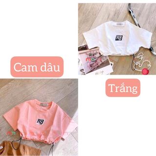 Áo croptop bé gái dây rút, thun cotton mềm mịn co dãn, 12-56kg, Top1Kids_211100_sg2