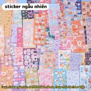 hình dán sticker chủ đề gấu viền khung lấp lánh bling dễ thương cute