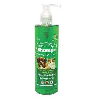 Vime Shampo - Sữa tắm cao cấp, diệt ve, rận, bọ, chét, Chấy, rận, ghẻ ở chó và thú cảnh Làm sạch da, khử mùi hôi của da lông. Đem lại cho thú yêu của bạn bộ lông sạch, đẹp, mùi thơm dễ chịu
