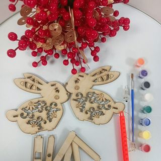 LỒNG ĐÈN THỎ NGỌC TÔ MÀU