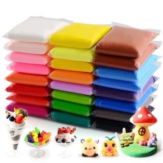 bịch đất sét siêu nhẹ 12 màu nặn đồ chơi, làm slime , top1toy