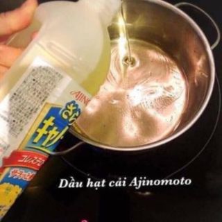 Dầu ăn hoa cải Ajinomoto Nhật bản nguyên chất 1 Lít, 4902590852181, hợp tác phân phối bởi Top1Food