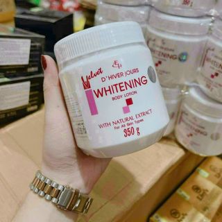 Kem dưỡng trắng da body Velvet Whitening thái lan hủ 350g
