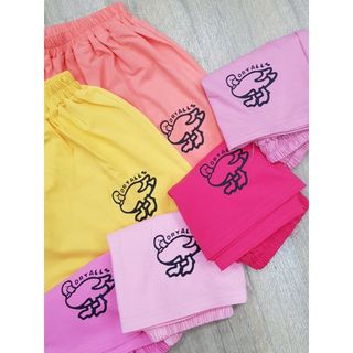 22HB0422-A1 - B.BG cotton , sát nách quần đùi , in vịt , màu hồng đỏ , hiệu HVKids , size 8-12/ri5