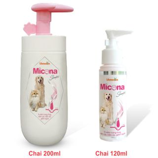 Sữa tắm trị viêm da - Micona Shampoo chứa các hoạt chất đặc biệt và mùi hương dịu nhẹ giúp làm sạch lông, chống rụng lông, giữ ẩm da, khử mùi hôi, dưỡng lông, giúp lông siêu mượt. giá sỉ