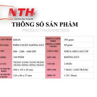 Bộ bàn phím chuột không dây Yindiao KM-01 kết nối bằng chip USB 2.4G chuyên game có đèn led cực đẹp