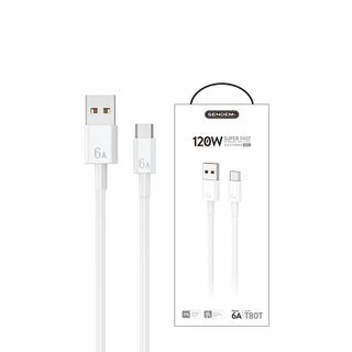 Cáp sạc siêu nhanh Sendem T80T 120W chân TypeC