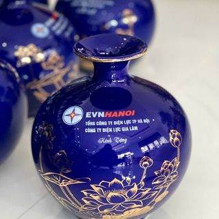 Bình hút lộc cảnh vàng gốm sứ Bát Tràng Duy Anh
