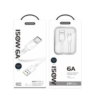 Cáp sạc siêu nhanh Sendem M71T 150W Chân TypeC
